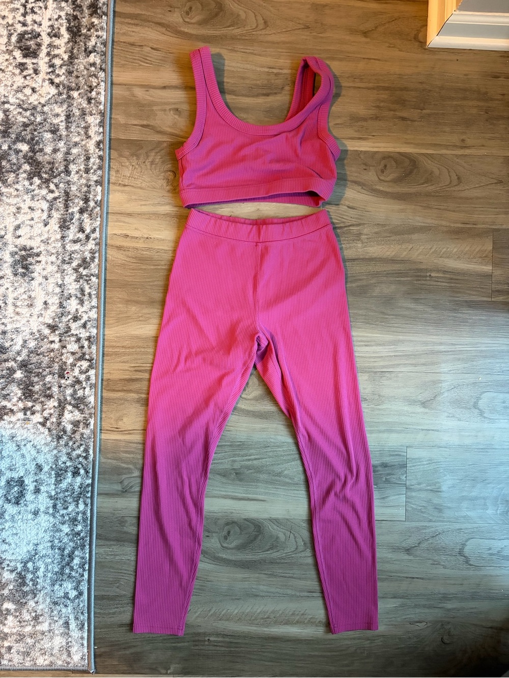 Pink Alo Yoga matching set